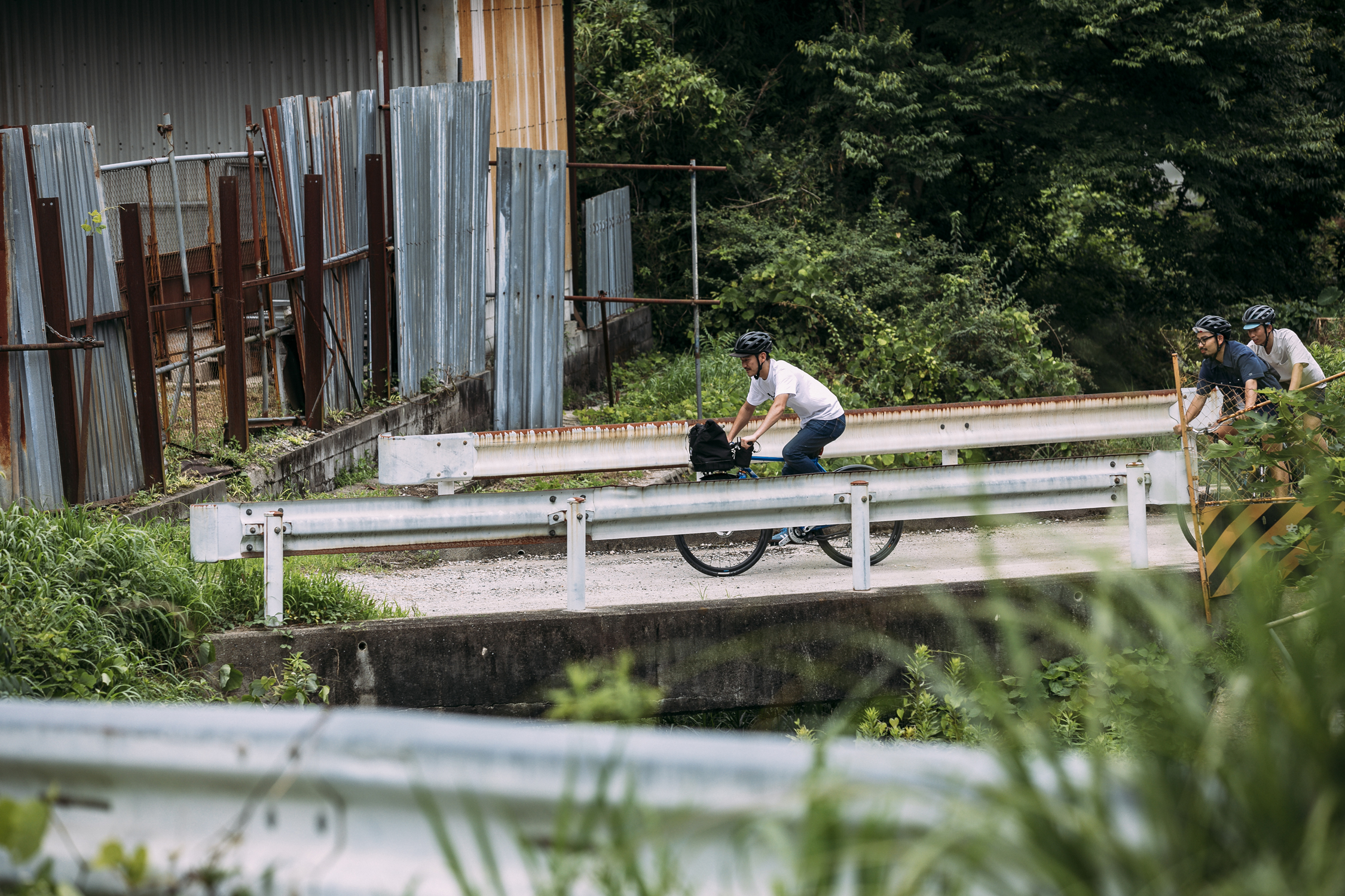 Gravel-Biken in der japanischen Stadt Sakai